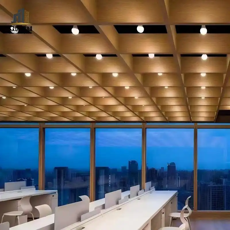 Aluminum Grid Ceiling | Open Cell Square Aluminum Grille Ceiling System